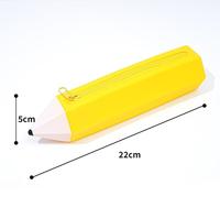 Pochette de rangement en silicone personnalisée pour enfants sac de rangement en forme de stylo mignon sacs porte-crayon portables pour étudiants