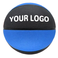 Ballons de basket en caoutchouc de haute qualité, durables, flexibles, taille 6, bleu et noir, avec logo personnalisé, pour entraînement en intérieur/extérieur, pour équipes – Vente chaude