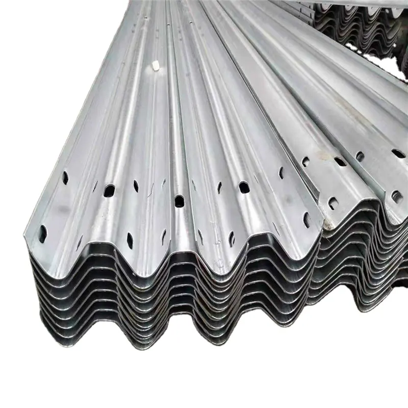 Hot Dip galvanized steel Corrugated Highway Guardrail and w beam guardrail 4mm is in stock