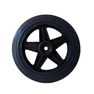 वैगन कार्ट के लिए 10x1.75 प्लास्टिक व्हील बड़े, डिह्यूमिडिफायर औद्योगिक व्हील, ट्रॉली व्हील प्रतिस्थापन योग्य - Product Image 3