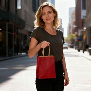 Bolsas de Papel Kraft Ecológicas Reciclables al por Mayor con Logotipo Personalizado para Ropa, Regalos y Empaquetado Comercial - Product Image 3