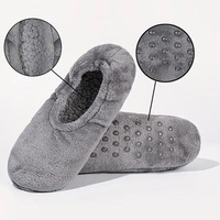 Chaussettes d'intérieur en flanelle pour femme, doublure en fourrure pelucheuse, antidérapantes, chaussettes chaudes d'hiver, chaussons