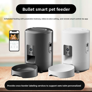 Elecpet 2L Automático <span class=keywords><strong>Pet</strong></span> Cat Alimentador Inteligente Slow Dog Alimentador Botão Temporizador de Grande Capacidade Cat Food Auto Dispenser Dry Food <span class=keywords><strong>Bowl</strong></span> - Product Image 2