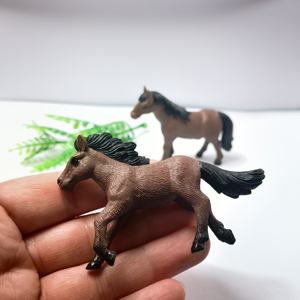 100 Stück Mini-Pferdefiguren, realistische kleine Pferdefiguren aus Kunststoff, Spielzeug für Feengarten, Landschaft, Bauernhof, Ornament, Partygeschenke - Product Image 3