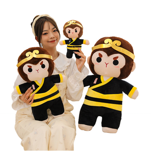 Wholesale Custom Factory New Product Black Myth Monkey King Plush Toy Animal <b>Boy</b> Gift Home Decoration Plush Monkey King Doll - Product Image 1