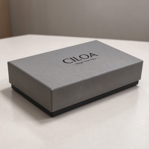 Caja de Regalo para Reloj CILOA Gris con Logotipo Grabado de París, Estuche Rectangular Individual para Exhibición y Almacenamiento de Relojes, Paquete de Lujo para Relojes - Product Image 4