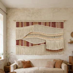 Decorazioni <span class=keywords><strong>da</strong></span> Parete in Macramè Intrecciato a Mano all'Ingrosso per Studi di Interior Design e Marchi di Arredamento - Product Image 5