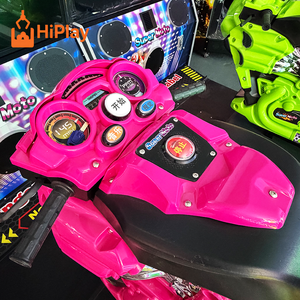 Simulador de Carreras de Motos de Lujo con 4 Pantallas, Máquina de Juego de Motocicletas con Luces LED de Neón, Operada con Monedas para Parques de Diversiones, <span class=keywords><strong>Centros</strong></span> <span class=keywords><strong>Comerciales</strong></span> y Salas de Entretenimiento Familiar (FEC) - Product Image 5