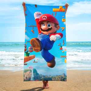 Toallas Grandes de Dibujos Animados de Mario para Niños, Súper Suaves, de Secado Rápido, Libres de Arena, con Estampado Moderno, para Piscina, Viajes, Baño y Playa - Product Image 3