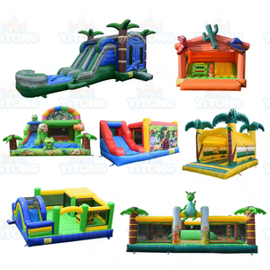 Bouncy <span class=keywords><strong>Inflatable</strong></span> Jumper lâu đài tùy chỉnh thương mại PVC ngoài trời Bounce House Combo với trượt nước cho trẻ em - Product Image 6