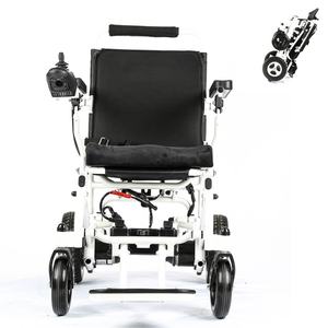 Kursi roda listrik aluminium ringan dengan Power Motor Silla De Ruedas untuk perlengkapan terapi rehabilitasi - Product Image 3