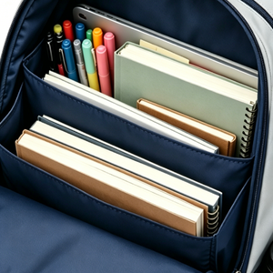 Sac à dos grande capacité 15 pouces en tissu Oxford, fermeture éclair, imperméable, durable, respirant, avec coussin d'air, gris, pour étudiants, école, université - Product Image 2