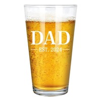 Vente en gros de gobelets de dégustation en verre personnalisés de 16 oz, gobelets transparents pour la bière, l'eau potable