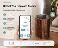 Nouveautés 2026 Diffuseur de Parfum Portable 60ml Effet Bois Contrôle WiFi Intelligent Diffusion Sans Eau Utilisation Maison et Voiture Rechargeable