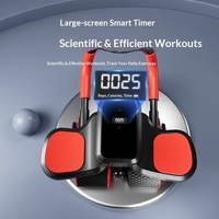 Roue abdominale à affichage numérique avec minuterie automatique et fonction de brûlage des calories – Outil de fitness léger de 2,5 kg pour abdominaux à domicile