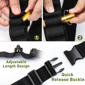 Cinturón de Nylon para Caza, Tiro Deportivo y Tiro al Trampolín, Capacidad para 25 Cartuchos (3 Ranuras), Correa Resistente de 2 Pulgadas (Se Ajusta a la Cintura) - Product Image 2