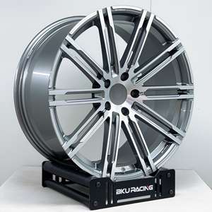 Jantes forgées Bku 5x130 pour <span class=keywords><strong>Porsche</strong></span> Macan <span class=keywords><strong>S</strong></span> Cayenne Panamera <span class=keywords><strong>Taycan</strong></span> 19 20 21 22 pouces, jantes en alliage décalées - Product Image 3