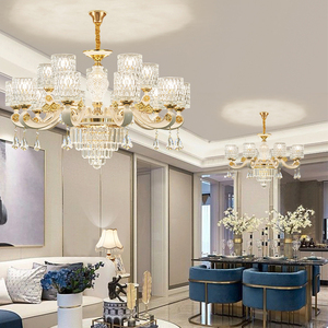 Lustre en alliage <span class=keywords><strong>de</strong></span> Zinc, lustre en <span class=keywords><strong>cristal</strong></span> <span class=keywords><strong>de</strong></span> luxe pour salon, <span class=keywords><strong>salle</strong></span> à manger, hôtel, réception <span class=keywords><strong>de</strong></span> mariage, décoration - Product Image 2