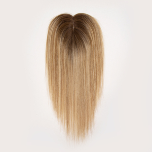 Topper capillaire européen en cheveux naturels, mono, 3x5 pouces, léger, simulation de cuir chevelu, raie naturelle, couverture de la couronne indétectable - Product Image 5