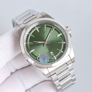 Montre mécanique de luxe pour homme avec cadran marron soleil, affichage de la date, verre saphir, bracelet en acier inoxydable 904L - Product Image 2