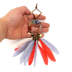 Chambre indépendante macramé Art décor voiture décoration arbre de vie tenture murale à plumes capteur de rêves pour Boho ornement Festival cadeau - Product Image 4