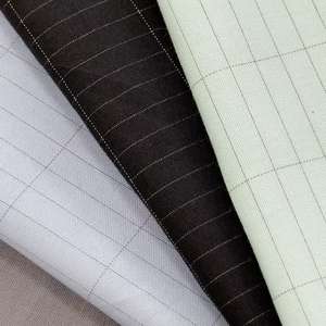 Commercio all'ingrosso fibra d'argento 15% e 85% cotone organico tessuto di messa a terra messa a terra lenzuolo materiale in tessuto conduttivo - Product Image 5