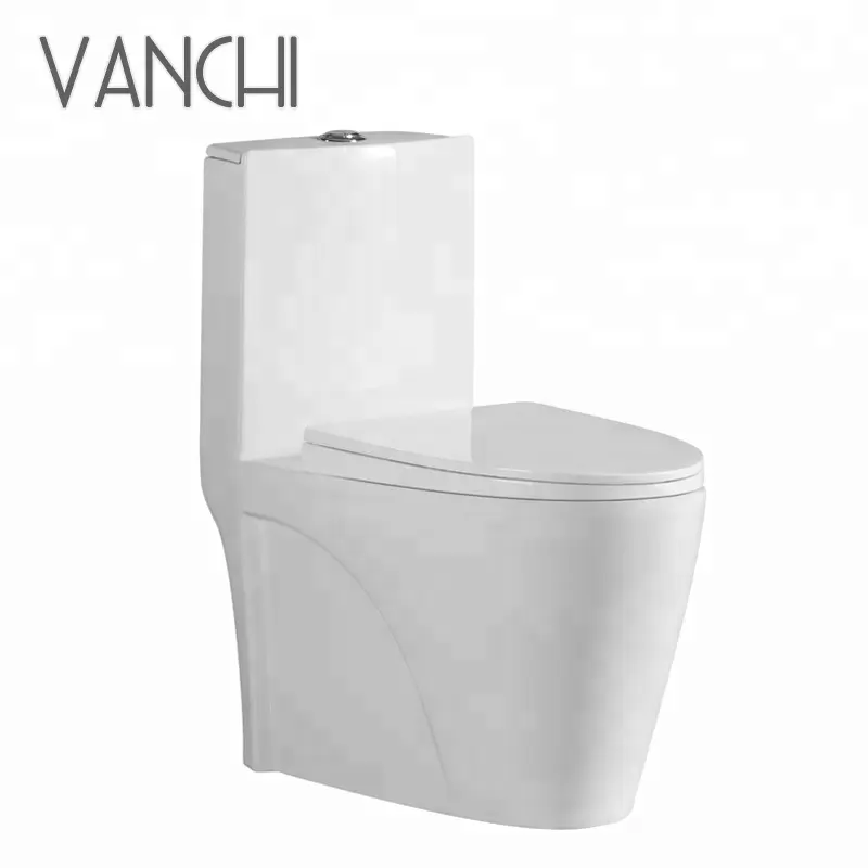 wholesale white double flush siphonic one piece s trap wc toilet bowl commode ceramic toilet pot price for bathroom