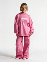 Pull à col montant pour femme, anti-rides, avec broderie 3D et imprimé lettres, en nylon/coton, pour un style décontracté