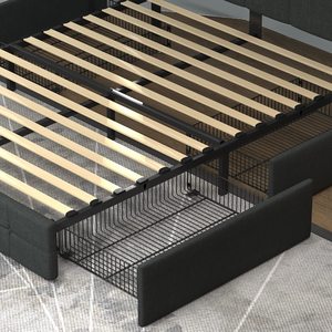 Kraliçe Platform yatağı çerçeve 4 depolama çekmeceli - Product Image 2