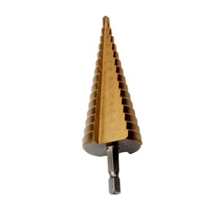 <b>Step</b> <b>Drill</b> Bit Hex Shank Steel Counterbore <b>Drill</b> For Metal Wood Hole Opening Tool - Product Image 1
