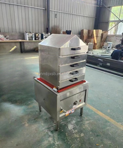 Canada cuiseur à vapeur commercial à gaz chinois dim sum pour momo cuiseur à vapeur et machine à nouilles en cristal <span class=keywords><strong>liangpi</strong></span> - Product Image 4