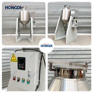 Mezcladora de Doble Cono de 100 kg con Soporte de Acero al Carbono, Mezcladora de Polvo Elevada para una Fácil Descarga de Materiales - Product Image 5