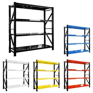 Étagères de rangement métalliques à 5 niveaux de capacité moyenne, épaisseur personnalisée, système d'étagères sans boulons protégé contre la corrosion - Product Image 4