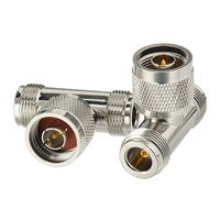 Adaptateur N mâle vers double prise N femelle, adaptateur en T à 3 voies, séparateur de connecteur pour antenne radio amateur/câble de signal de téléphone portable
