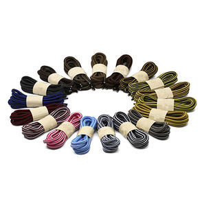 Lacets colorés pour chaussures, bottes de randonnée à rayures, avec corde ronde, vente en gros, - Product Image 2