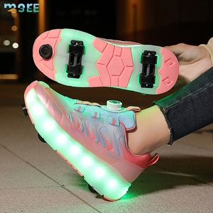 <span class=keywords><strong>Chaussures</strong></span> à roulettes rétractables SeeMore pour enfants, filles, garçons et femmes – Baskets tendance avec roues, respirantes, pour le patinage en extérieur - Product Image 6