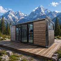 Maisons préfabriquées abordables et adaptées aux conteneurs pliables de 20 pieds, maisons modulaires mobiles pour boutiques et villas