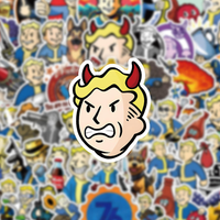 Lot de 50 autocollants FALLOUT pour films et jeux, décorations Vault Boy, pour tasses, bagages, carnets, papeterie, figurines d'anime FALLOUT