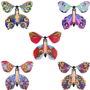 Vente en gros usine Papillons magiques volants à énergie élastique, Papillons magiques à remonter, Papillons à remonter - Product Image 4