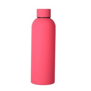 350ML 500ML 750ML 1000ML Anti Collision Bottle Body 304 Small Mouth Bottle Vehicle Outdoor Hiking <b>Container</b> Custom Print Pattern - Product Image 2