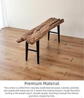 Table basse en bois massif de forme irrégulière de style Wabi Sabi Zen, design minimaliste moderne, fabrication artisanale, meubles écologiques portables