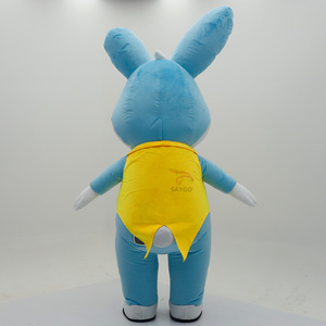 Costume de Mascotte Gonflable <span class=keywords><strong>Lapin</strong></span> de Pâques Rose pour Adulte, 2,2M 2,6M, Adorable <span class=keywords><strong>Lapin</strong></span> de Ferme Personnalisé, Idéal pour Fête - Product Image 4