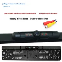 Nouveau support de plaque d'immatriculation européenne, caméra de recul étanche IP68, vision nocturne AHD 1080P, garantie 1 an, ajustement universel