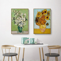 Décoration murale personnalisée, peinture à l'huile sur toile, art abstrait original, peinture à la main, art floral, impression numérique, 4 couleurs, sac OPP