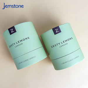 Emballage cylindrique en papier de luxe pour bougies et cire de sable, conçu pour les marques de décoration intérieure haut de gamme - Product Image 5