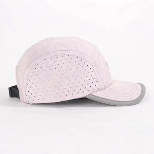 <span class=keywords><strong>Gorras</strong></span> OEM para correr con correa ajustable Cierre trasero 100% Nylon Cachemira Serigrafía Ligera 5 paneles Sprinters Camp Cap - Product Image 3