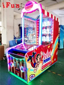 Ifun all'ingrosso di alta qualità per bambini Mini Hit The clown Ball Redemption Funny Carnival macchina da gioco a gettoni per biglietti
