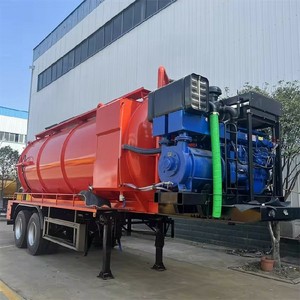 Camión de Succión de Aguas Residuales de 2 Ejes y 20 cbm/25 m3 con Bomba de Vacío para Succión de Alcantarillado - Product Image 1