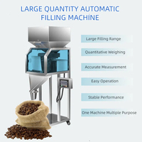 Machine de distribution de graines de noix 1500g 2500g 5500g Machine de remplissage de pesage de particules de grain de riz verticale PLC intelligente