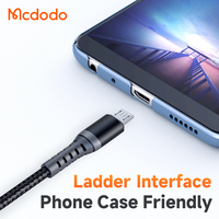 Mcdodo 228 Micro USB Vente en gros Charge rapide QC4.0 Charge rapide Nylon Durable Données Micro Câble 0.2m 1m pour Tecno itel Infinix